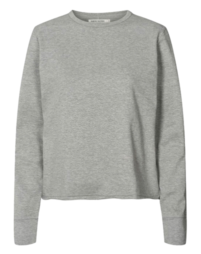 Rabens Saloner - Hila Light Stretch Crew Neck T-shirt - Grey Melange